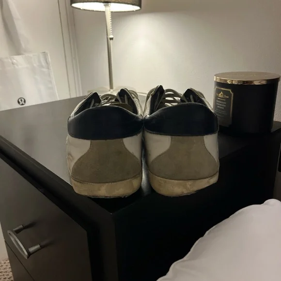 GGDB White and Black Star Sneakers - Picture 4 of 5